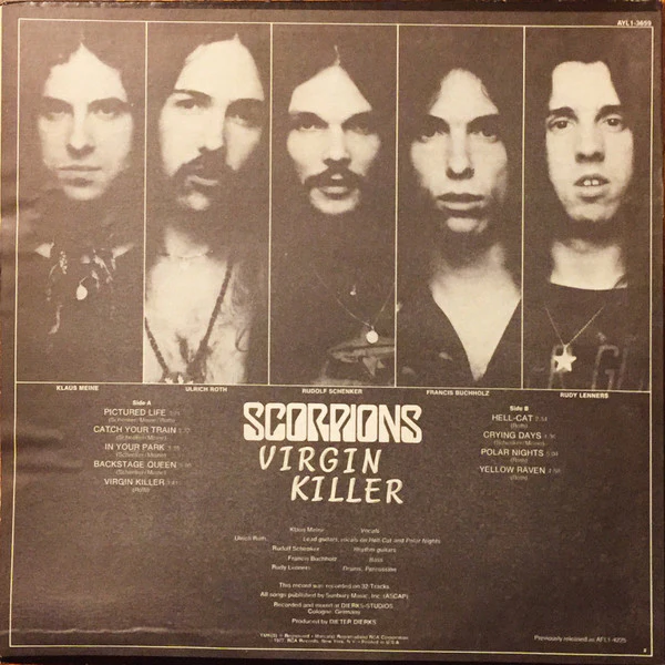 Scorpions - Virgin Killer (LP, Album, RE, Ind) (Near Mint (NM or M-)) - Image 2