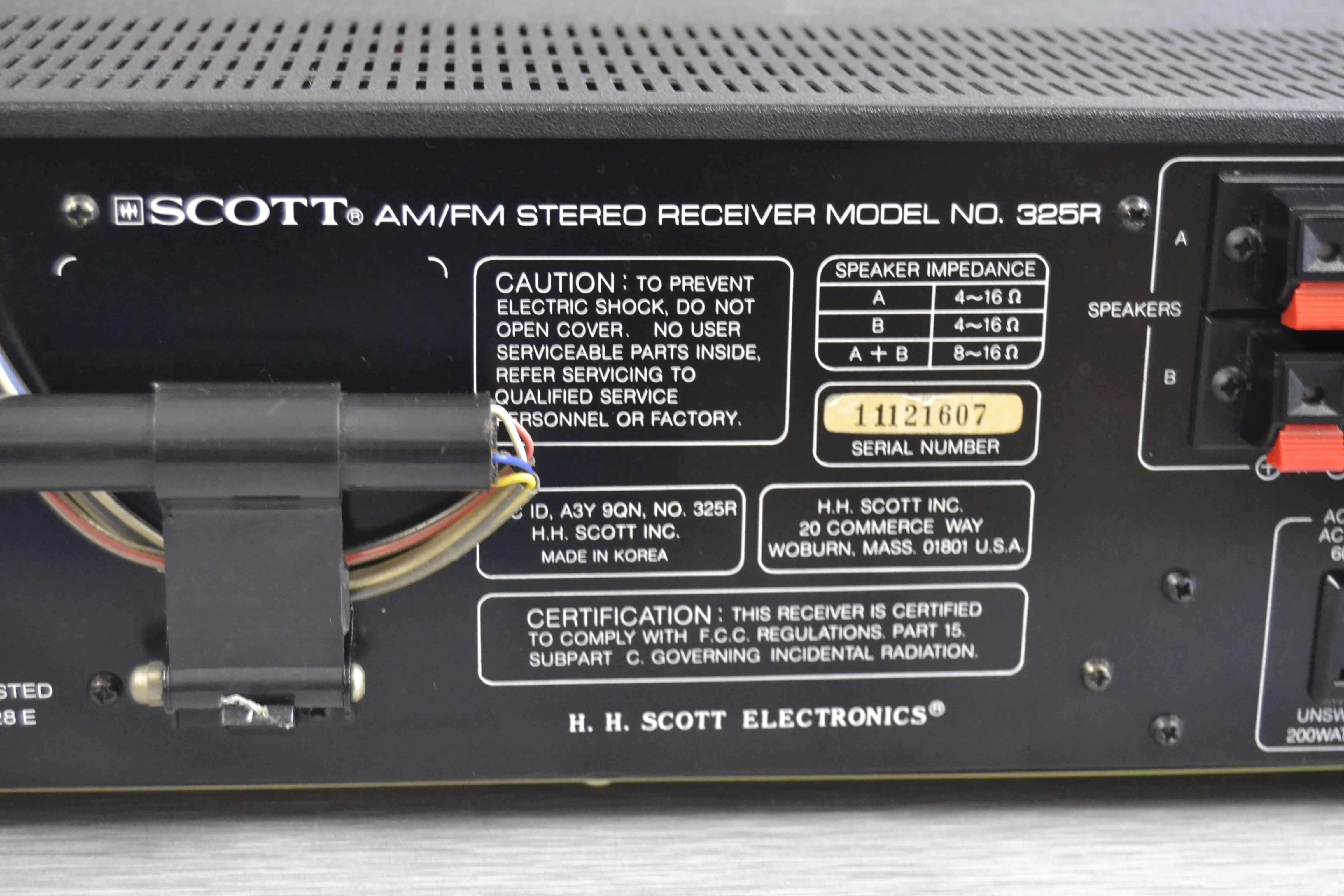 Scott 325R Stereo Receiver * 25W * 1978 - Image 11
