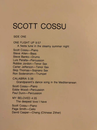 Scott Cossu - Spirals (LP, Album) (Near Mint (NM or M-)) - Image 3