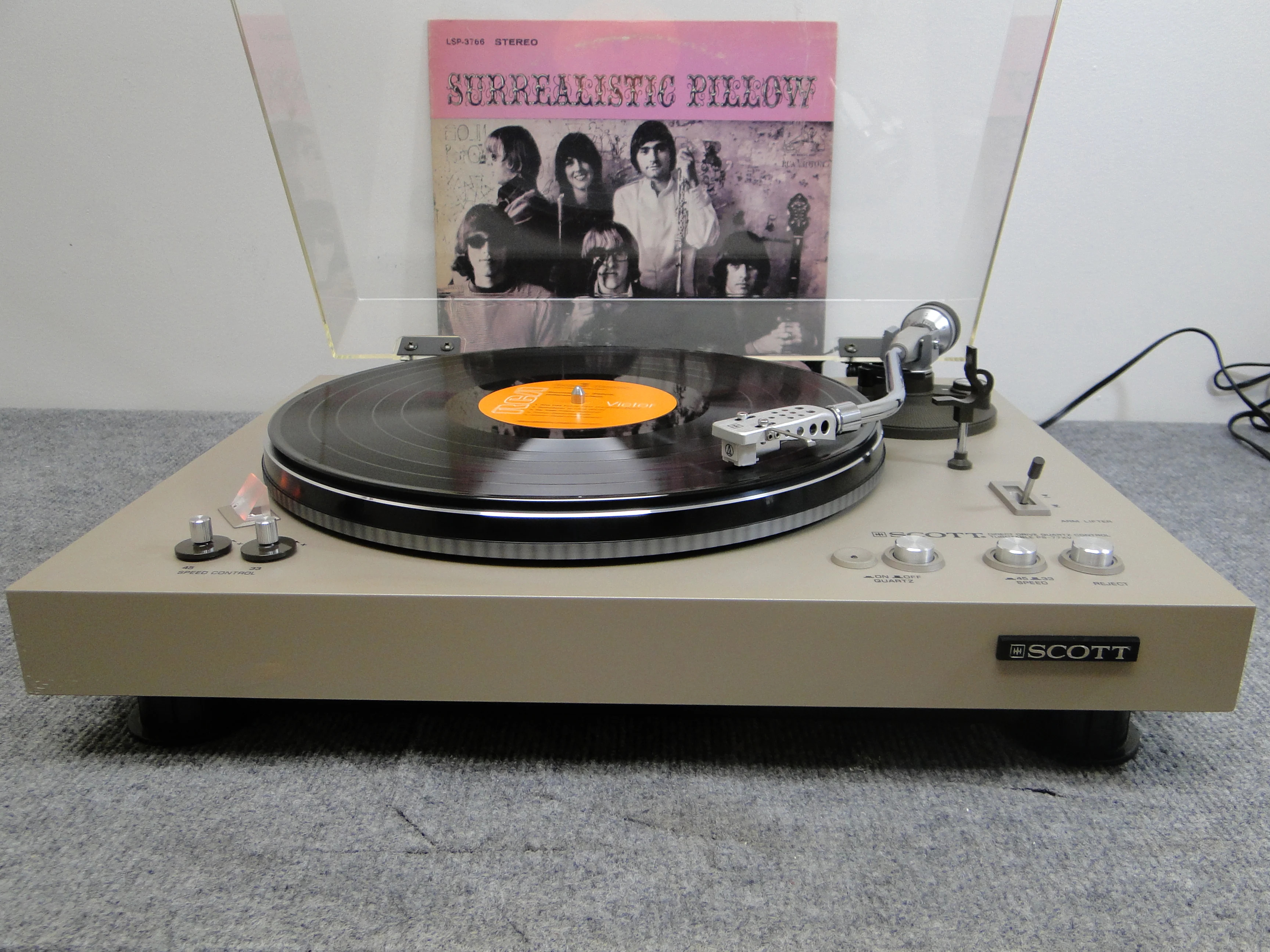 Scott PS-77XV Direct Drive Turntable * New Audio Technica AT3600 Cartridge