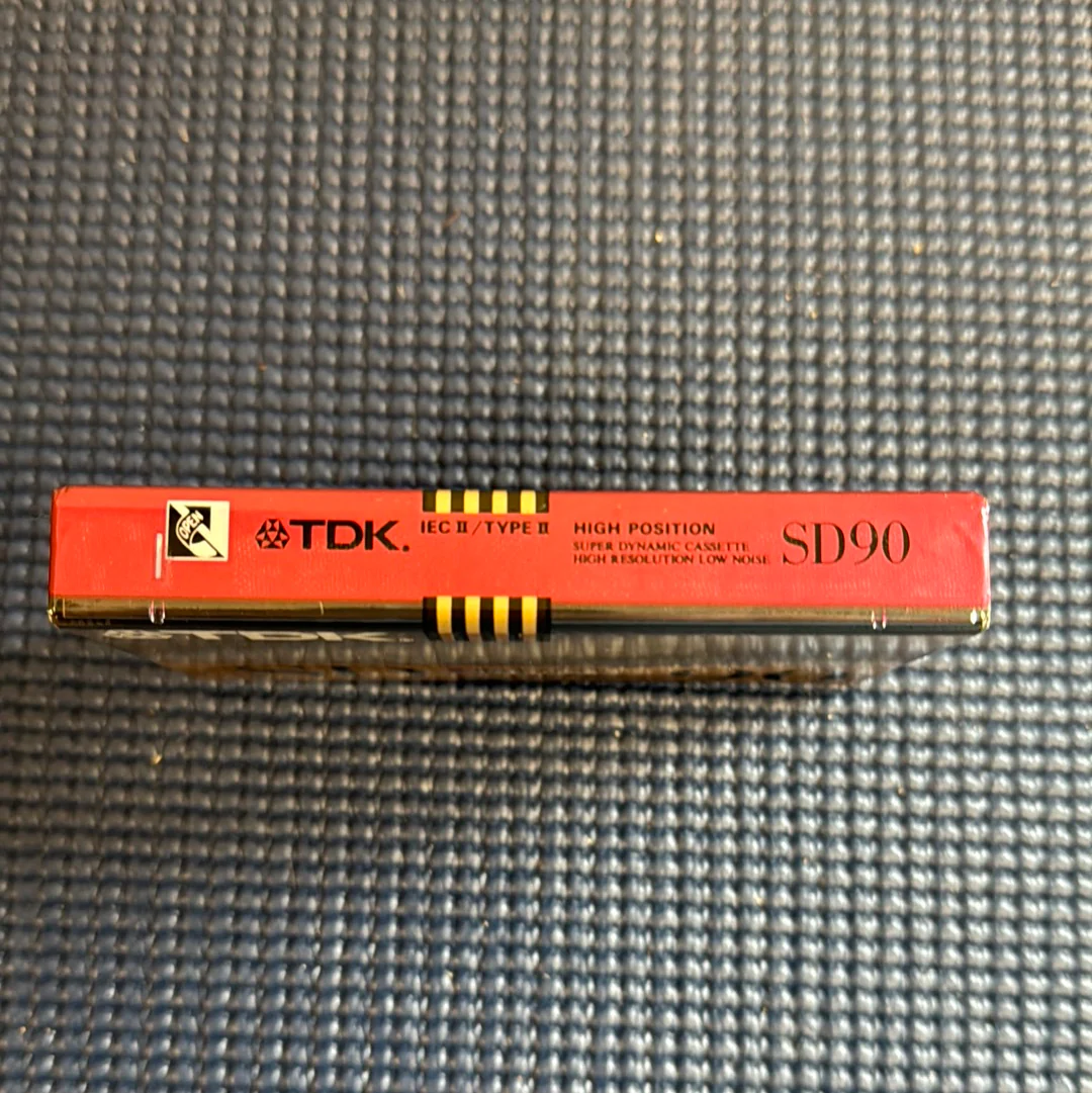 TDK SD90 High Bias Black Cassette Tape 1990 - Sealed - Image 4
