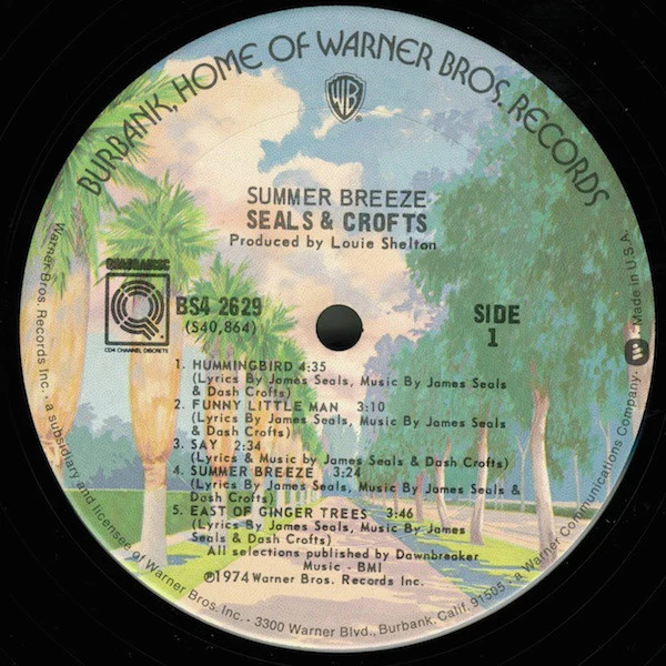Seals & Crofts - Summer Breeze (LP, Album, Quad, RP) (Very Good Plus (VG+)) - Image 4