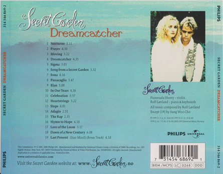 Secret Garden - Dreamcatcher (CD, Comp) (Very Good Plus (VG+)) - Image 4