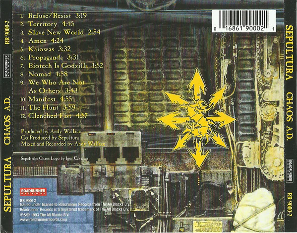 Sepultura - Chaos A.D. (CD, Album, RE) (Very Good Plus (VG+)) - Image 3