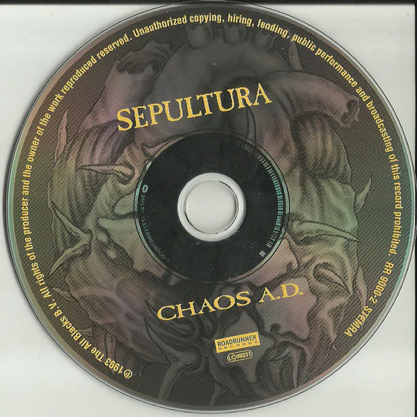 Sepultura - Chaos A.D. (CD, Album, RE) (Very Good Plus (VG+)) - Image 4