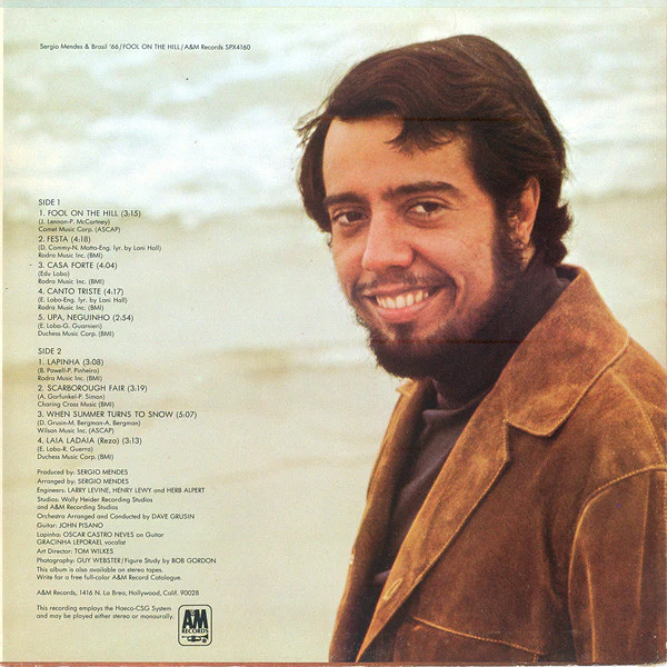 Sérgio Mendes & Brasil '66 - Fool On The Hill (LP, Album, Gat) (Very Good (VG)) - Image 3