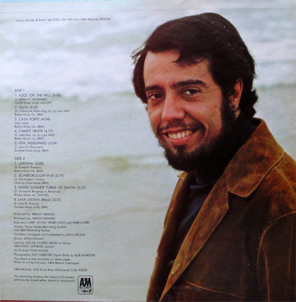 Sérgio Mendes & Brasil '66 - Fool On The Hill (LP, Album, Ter) (Very Good Plus (VG+)) - Image 3