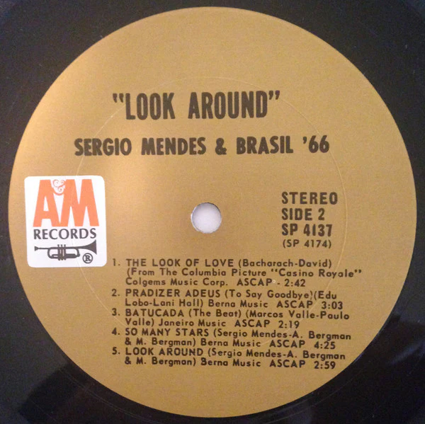 Sérgio Mendes & Brasil '66 - Look Around (LP, Album) (Very Good (VG)) - Image 4