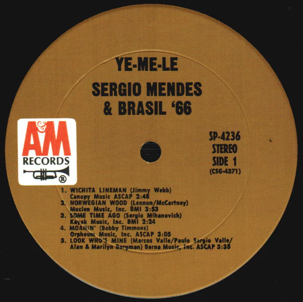 Sérgio Mendes & Brasil '66 - Ye-Me-Le (LP, Album, Pit) (Very Good Plus (VG+)) - Image 3