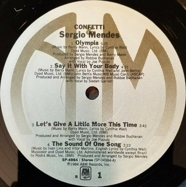 Sérgio Mendes - Confetti (LP, Album, B E) (Near Mint (NM or M-)) - Image 5