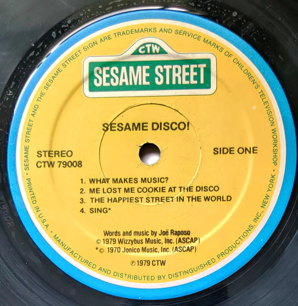 Sesame Street - Sesame Disco! (LP, Album) (Very Good Plus (VG+)) - Image 4