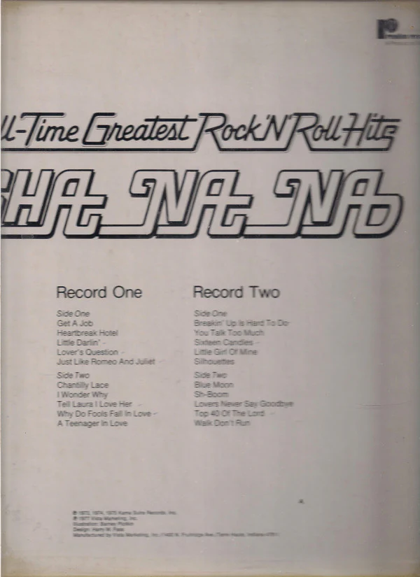 Sha Na Na - All-Time Greatest Rock 'N' Roll Hits (2xLP, Comp) (Near Mint (NM or M-)) - Image 2