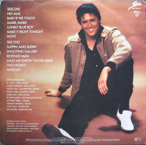 Shakin' Stevens - Marie Marie (LP, Album) (Very Good Plus (VG+)) - Image 2