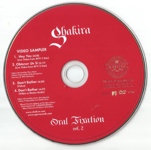 Shakira - Oral Fixation Vol. 2 (CD, Album + DVD-V, NTSC) (Mint (M)) - Image 4
