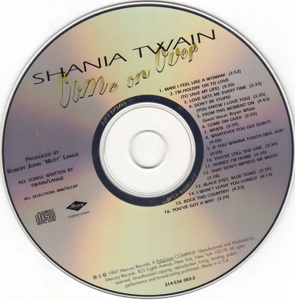 Shania Twain - Come On Over (CD, Album, RE, Omn) (Mint (M)) - Image 4