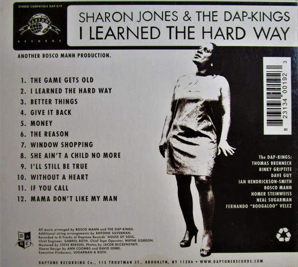 Sharon Jones & The Dap-Kings - I Learned The Hard Way (CD, Album, Dig) (Near Mint (NM or M-)) - Image 3