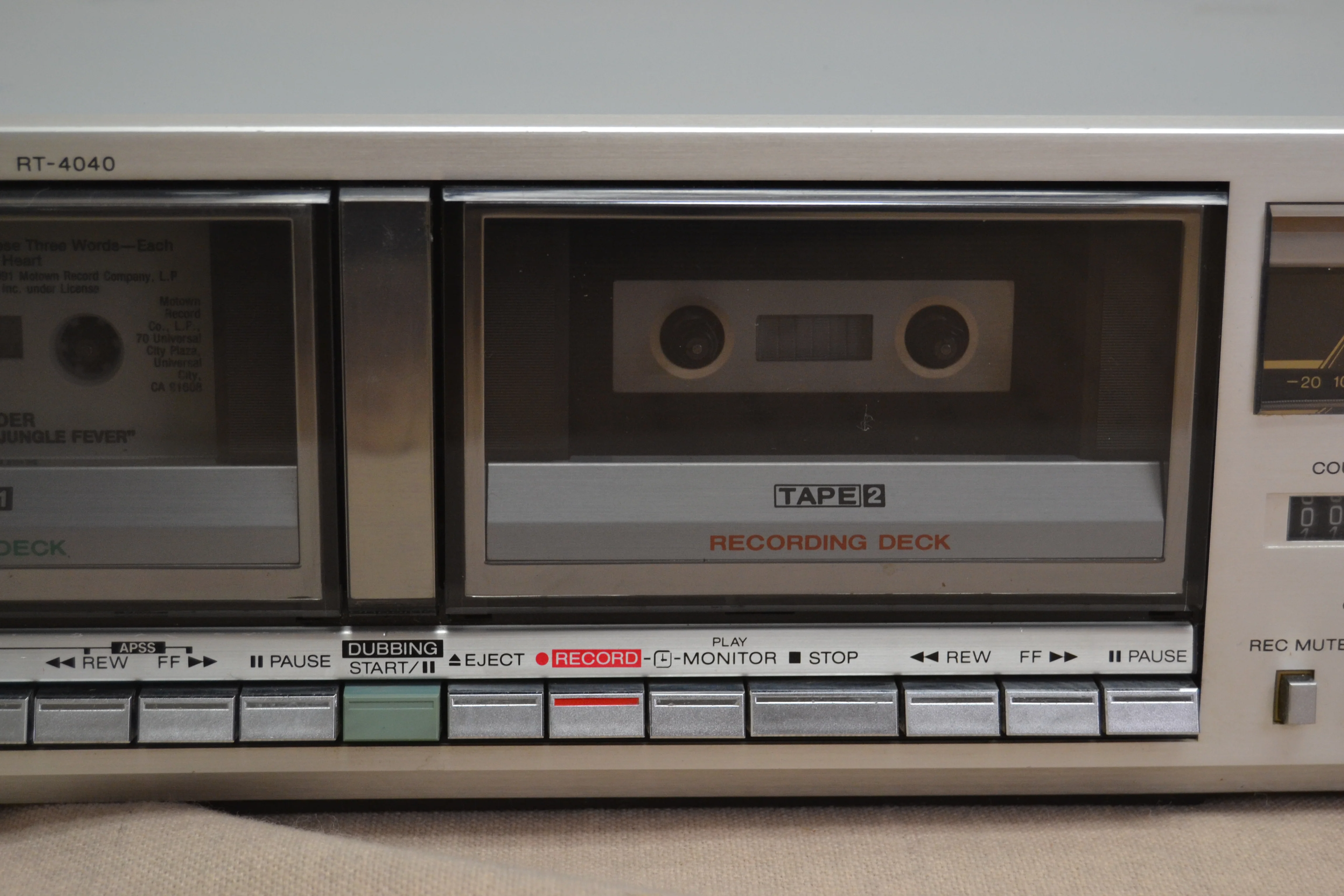 Sharp RT-4040 Double Cassette Deck * Fully Serviced * New Belts - Image 3