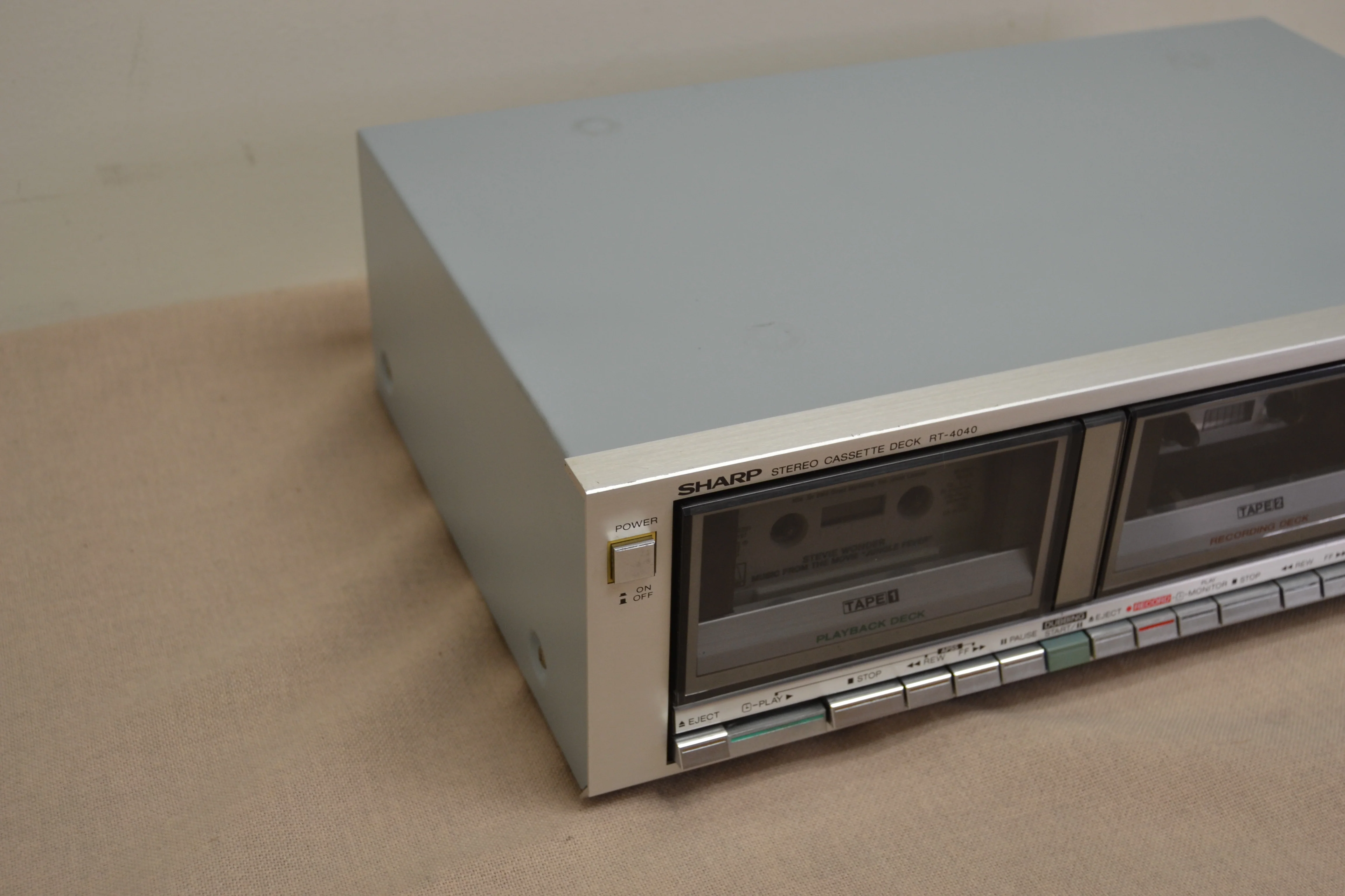 Sharp RT-4040 Double Cassette Deck * Fully Serviced * New Belts - Image 7