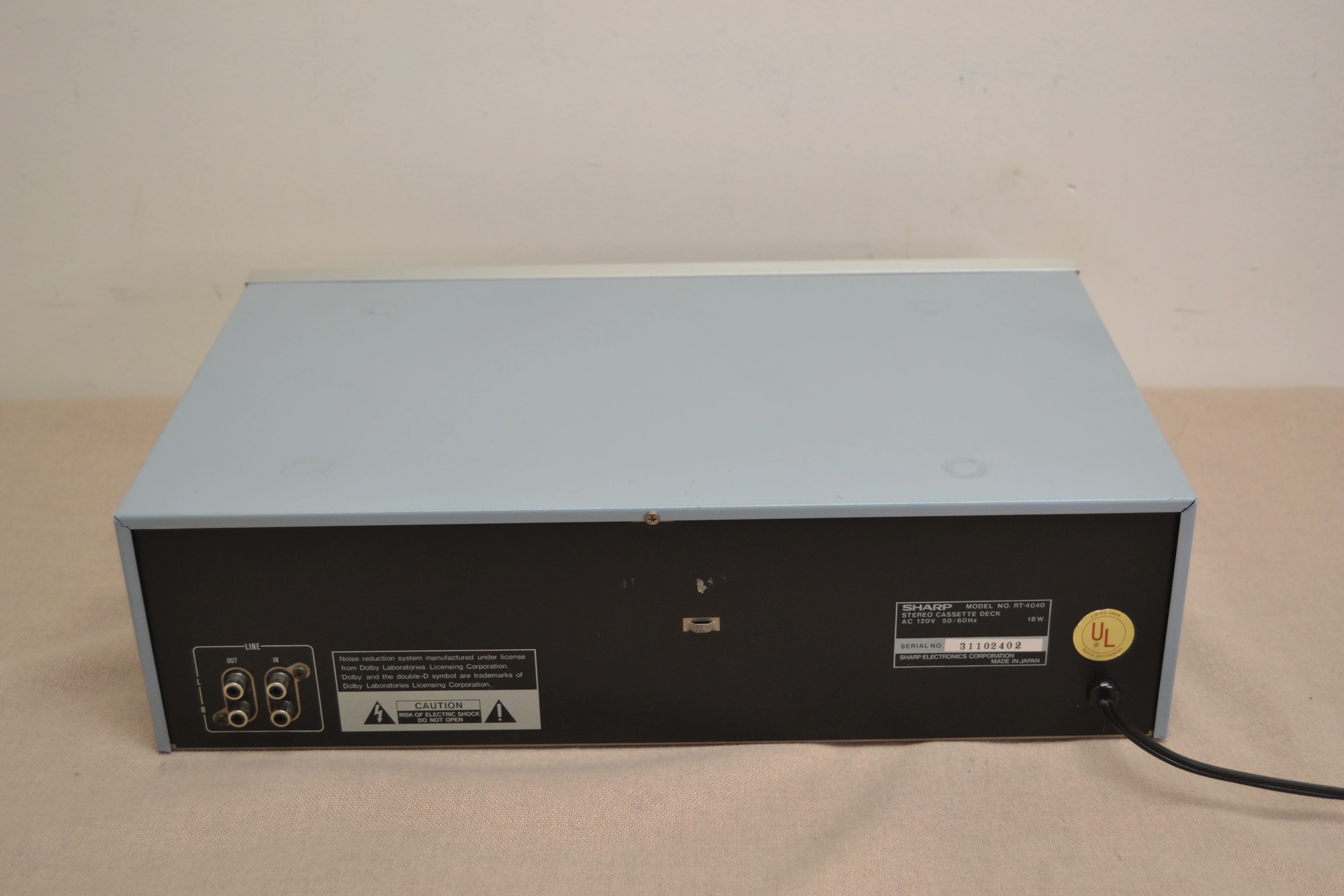Sharp RT-4040 Double Cassette Deck * Fully Serviced * New Belts - Image 9
