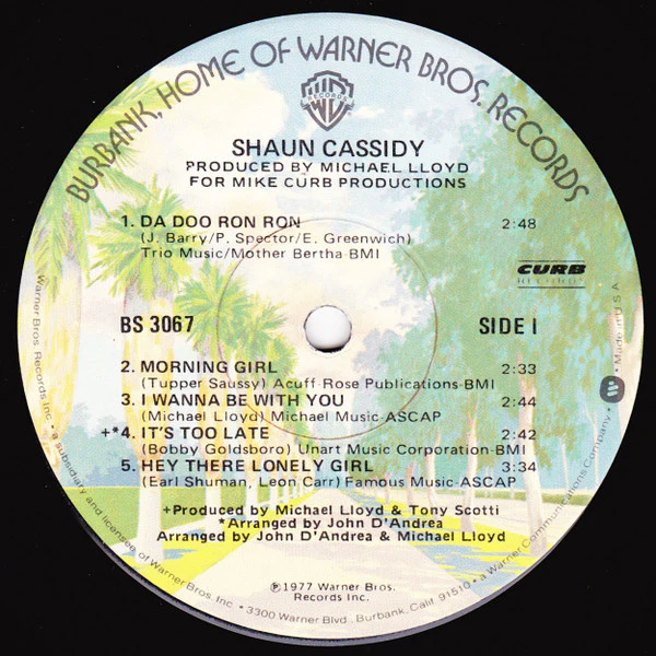 Shaun Cassidy - Shaun Cassidy (LP, Album, Win) (Very Good (VG)) - Image 3