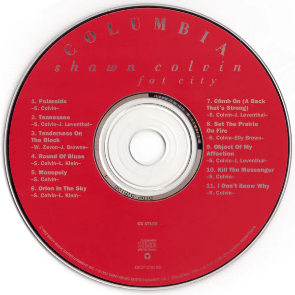 Shawn Colvin - Fat City (CD, Album) (Very Good Plus (VG+)) - Image 3