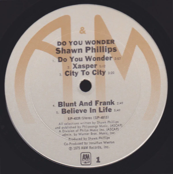 Shawn Phillips - Do You Wonder (LP, Album, Ter) (Very Good Plus (VG+)) - Image 3