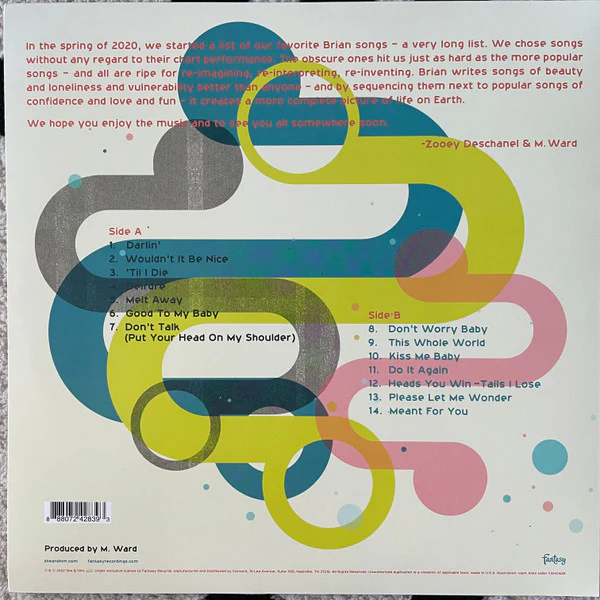She & Him - Melt Away: A Tribute to Brian Wilson (LP, Album, Yel) NEW & SEALED - Image 2