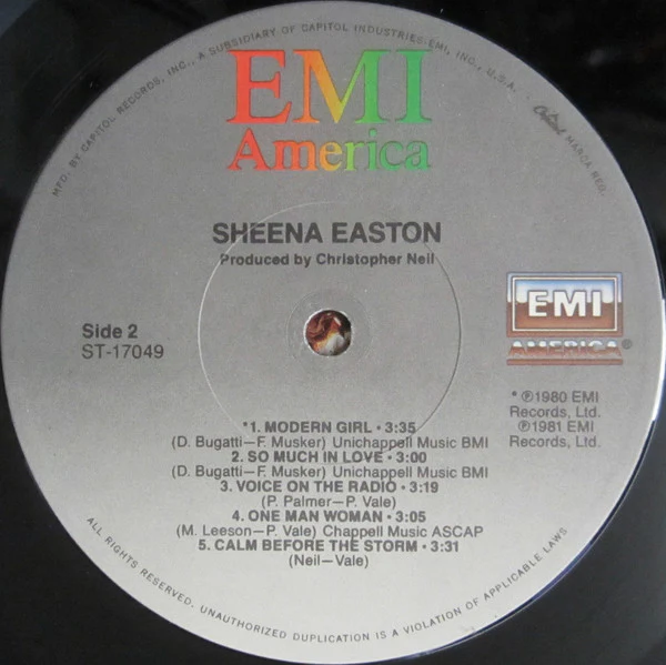 Sheena Easton - Sheena Easton (LP, Album, Win) (Very Good Plus (VG+)) - Image 4