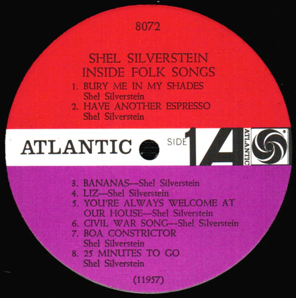 Shel Silverstein - Inside Folk Songs (LP, Album, Mono) (Very Good Plus (VG+)) - Image 3