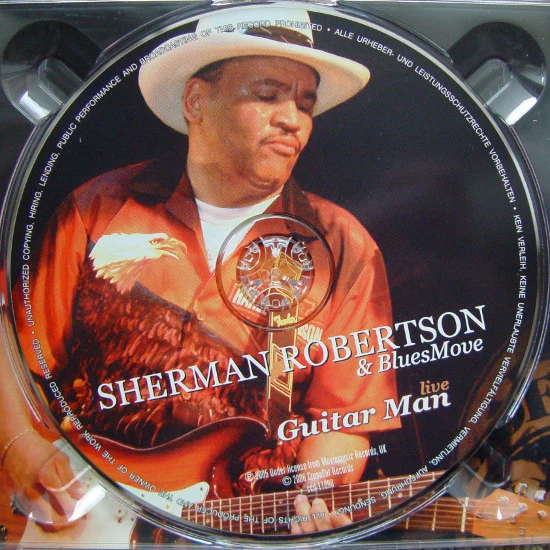 Sherman Robertson & BluesMove - Guitar Man - Live (CD, Album) (Mint (M)) - Image 3