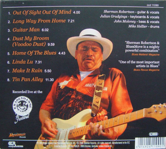 Sherman Robertson & BluesMove - Guitar Man - Live (CD, Album) (Near Mint (NM or M-)) - Image 2