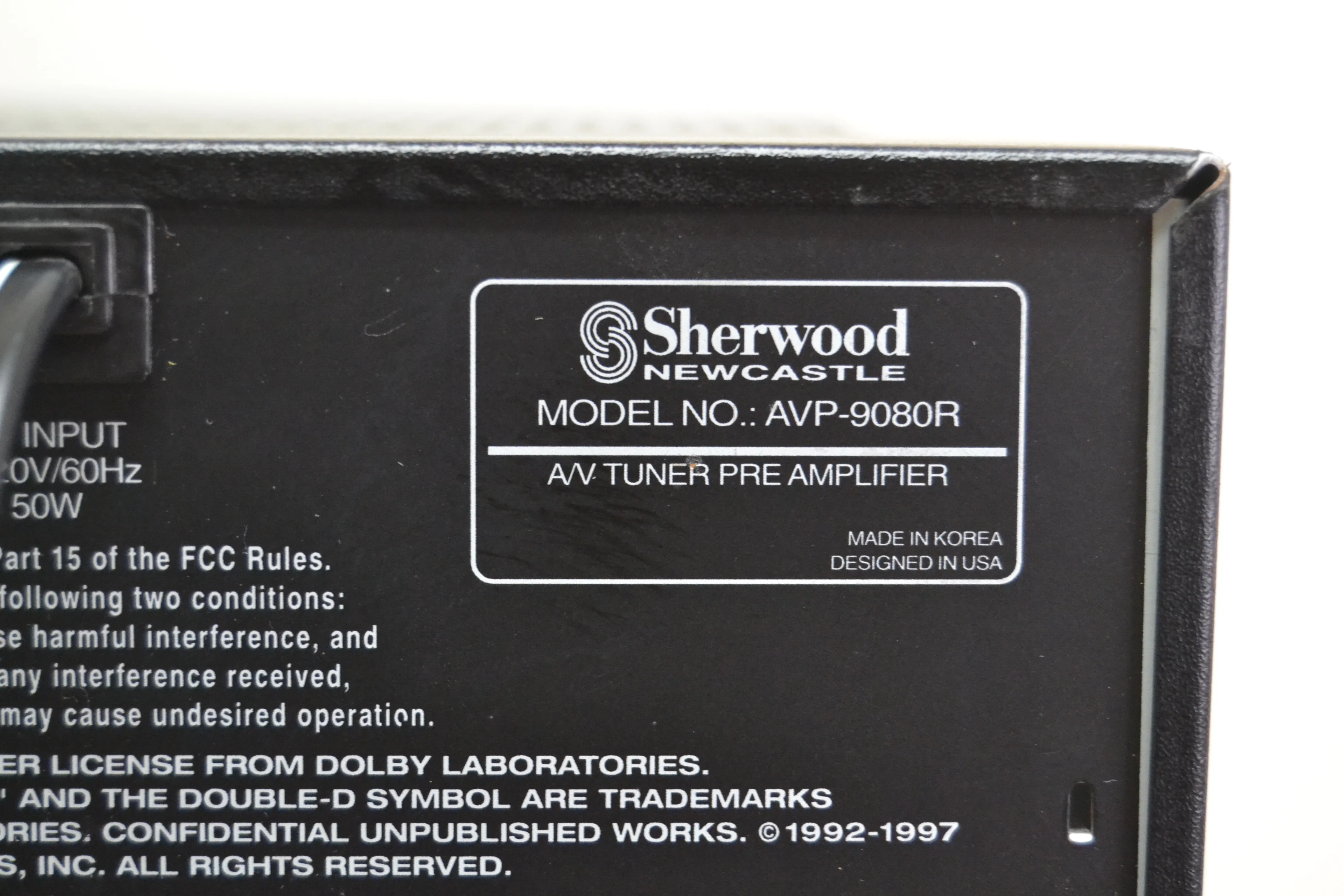 Sherwood Newcastle Set * AM-9080n 5 Channel Amp * AVP-9080R Pre-Tuner * 120x5 RMS* - Image 24