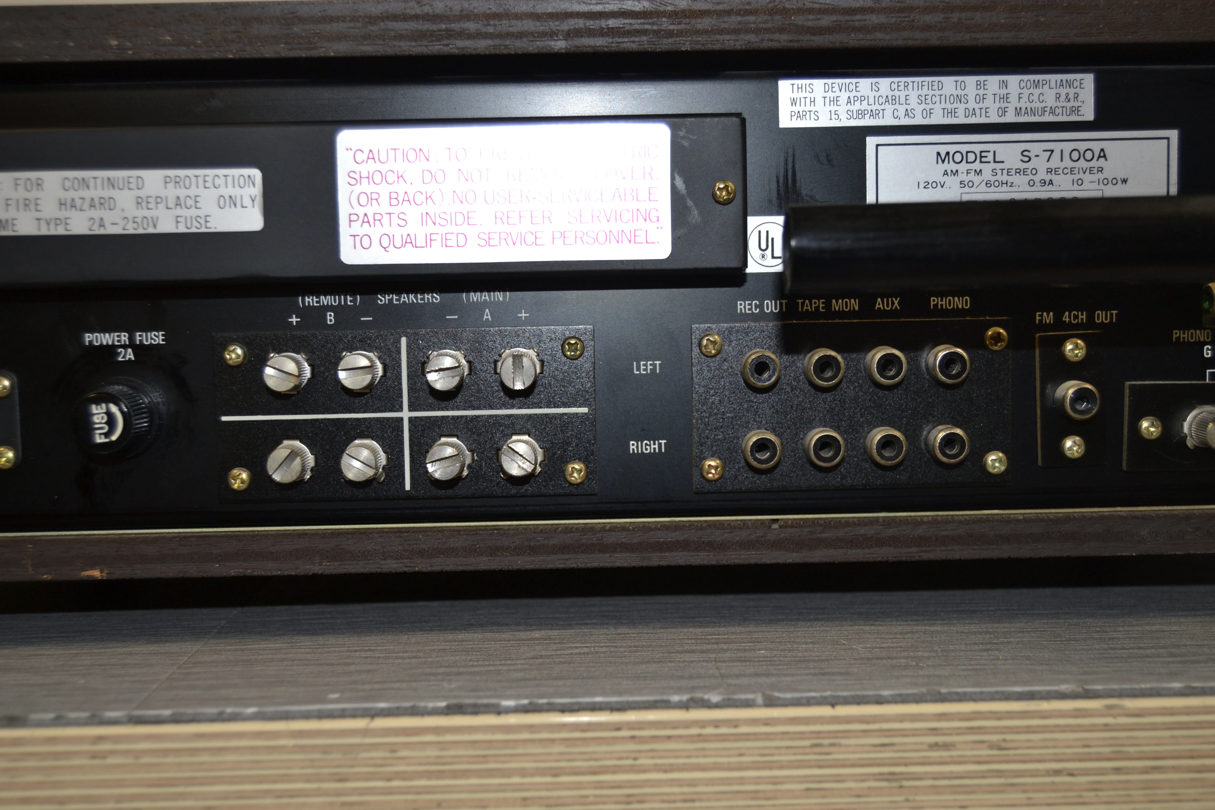 Sherwood S-7100A Stereo Receiver - Image 12