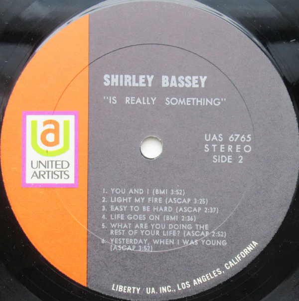 Shirley Bassey - Is Really "Something" (LP, Album, RE) (Very Good Plus (VG+)) - Image 4