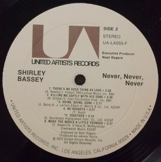Shirley Bassey - Never Never Never (LP, Album, Gat) (Near Mint (NM or M-)) - Image 5