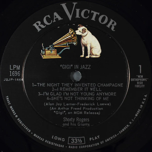 Shorty Rogers And His Giants - "Gigi" In Jazz (LP, Album, Mono) (Very Good Plus (VG+)) - Image 3
