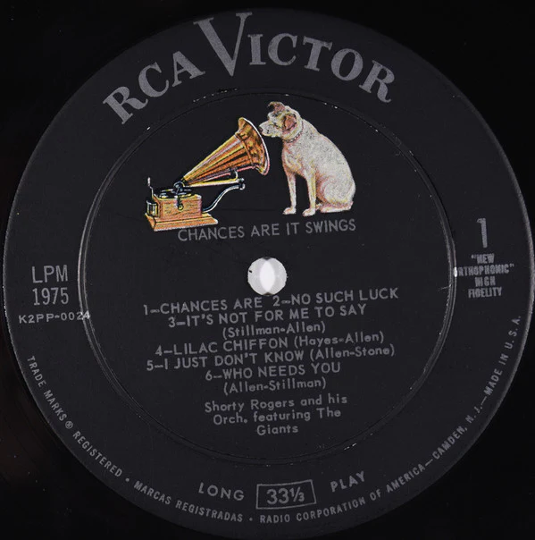 Shorty Rogers And His Orchestra - Chances Are It Swings (LP, Album, Mono) (Good Plus (G+)) - Image 3