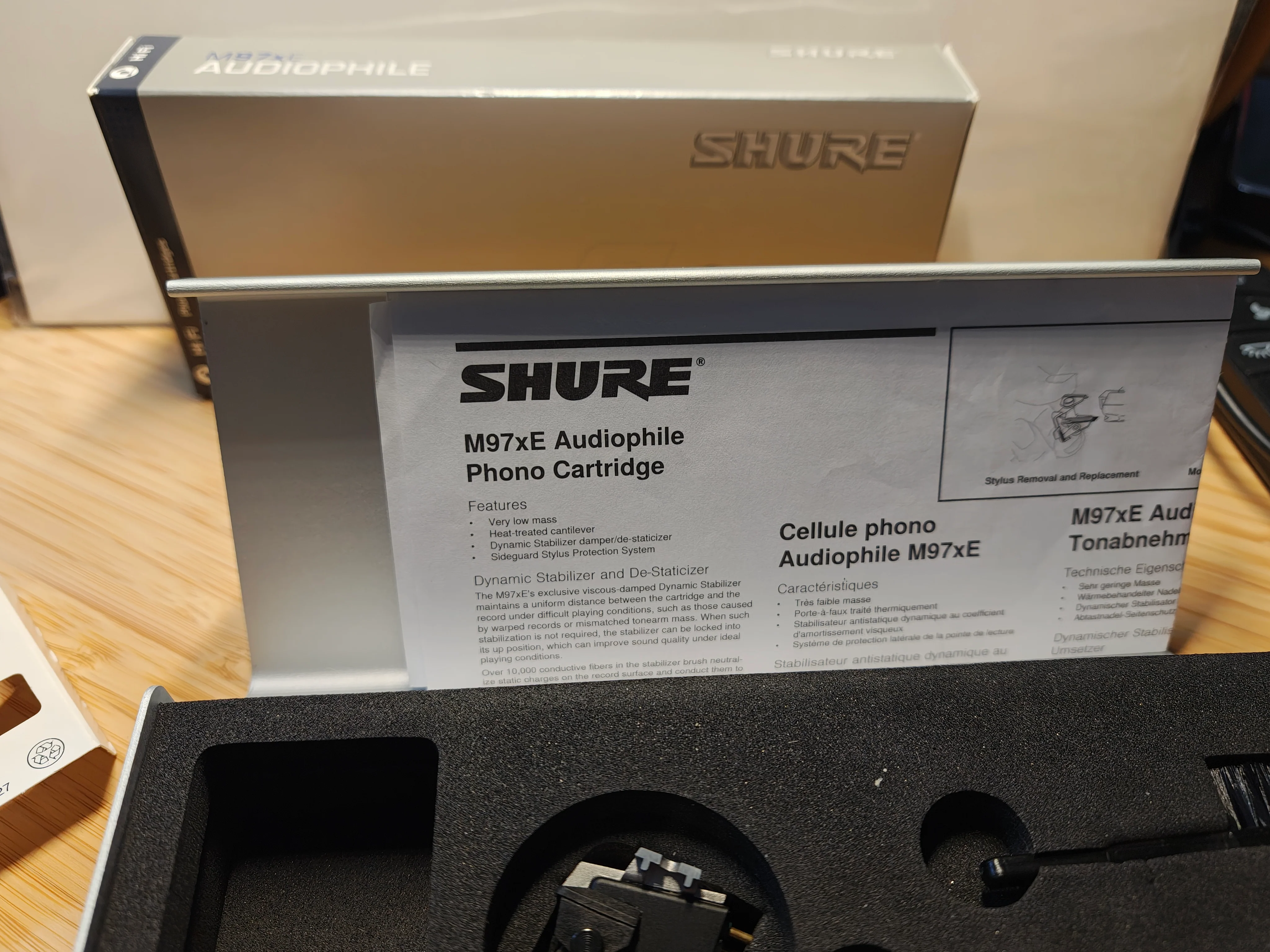 Shure M97XE Phono Cartridge and Stylus * Few Hours of Use * Box * Accessories * Manual * See Video and Photos - Image 3