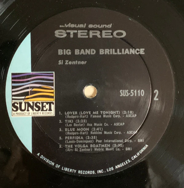 Si Zentner - Big Band Brilliance! (LP, Album, Comp) (Very Good (VG)) - Image 4