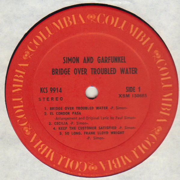 Simon And Garfunkel* - Bridge Over Troubled Water (LP, Album, RE, Ter) (Good Plus (G+)) - Image 3