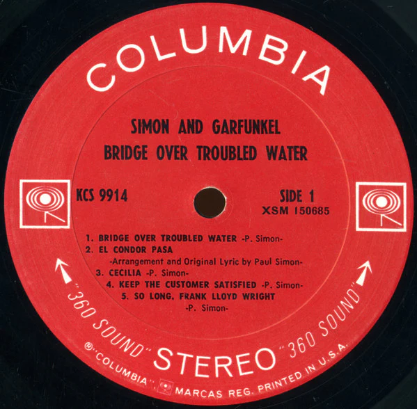 Simon And Garfunkel* - Bridge Over Troubled Water (LP, Album, San) (Near Mint (NM or M-)) - Image 3