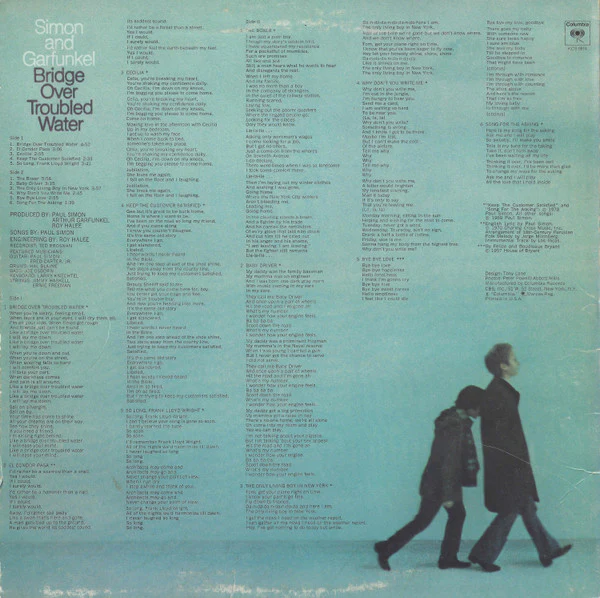 Simon & Garfunkel - Bridge Over Troubled Water (LP, Album, Ter) (Very Good (VG)) - Image 2