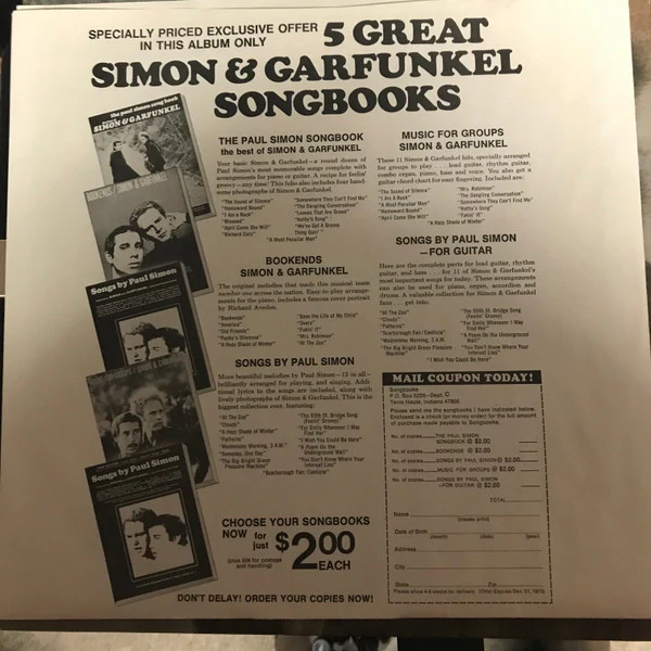 Simon & Garfunkel - Bridge Over Troubled Water (LP, Album, RP) (Very Good Plus (VG+)) - Image 5