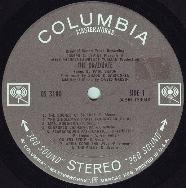 Simon & Garfunkel, Dave Grusin - The Graduate (Original Sound Track Recording) (LP, Album, Pit) (Very Good Plus (VG+)) - Image 3