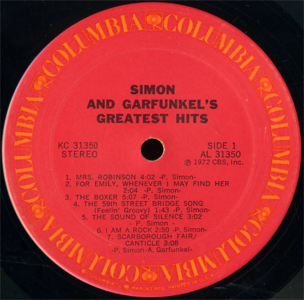 Simon & Garfunkel - Simon And Garfunkel's Greatest Hits (LP, Comp, Pit) (Very Good Plus (VG+)) - Image 3
