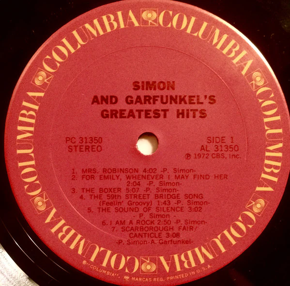 Simon & Garfunkel - Simon And Garfunkel's Greatest Hits (LP, Comp, RE, San) (Very Good (VG)) - Image 3
