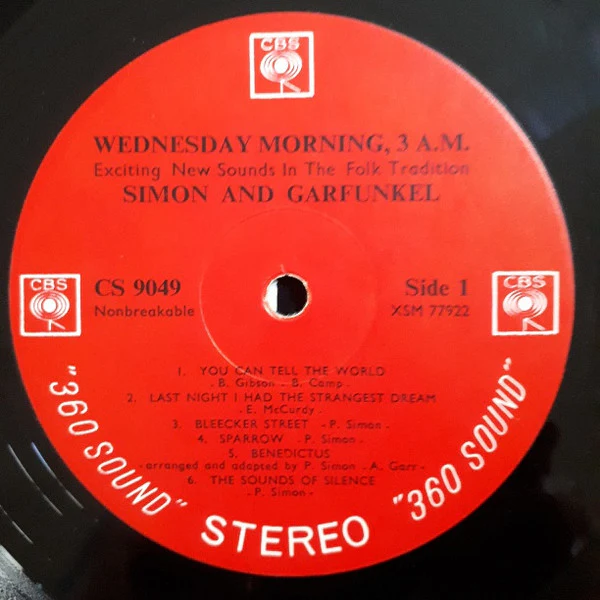 Simon & Garfunkel - Wednesday Morning, 3 A.M. (LP, Album, exp) (Very Good Plus (VG+)) - Image 3