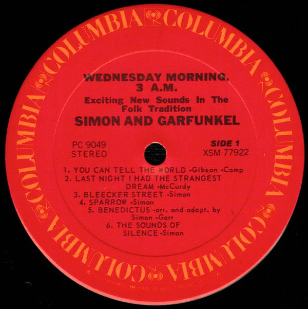 Simon & Garfunkel - Wednesday Morning, 3 A.M. (LP, Album, RE, Car) (Very Good Plus (VG+)) - Image 3