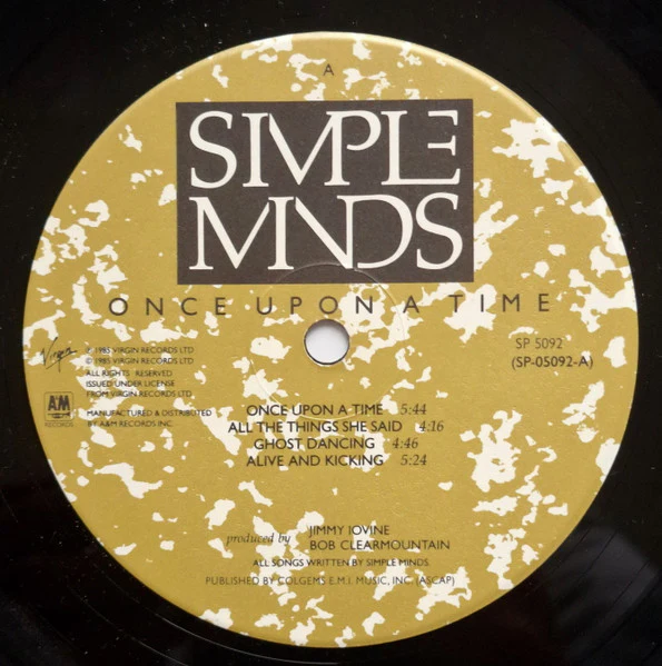 Simple Minds - Once Upon A Time (LP, Album) (Very Good Plus (VG+)) - Image 3