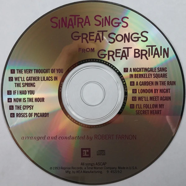 Frank Sinatra - Sinatra Sings Great Songs From Great Britain (CD, Album, RE, RM) (Near Mint (NM or M-)) - Image 3